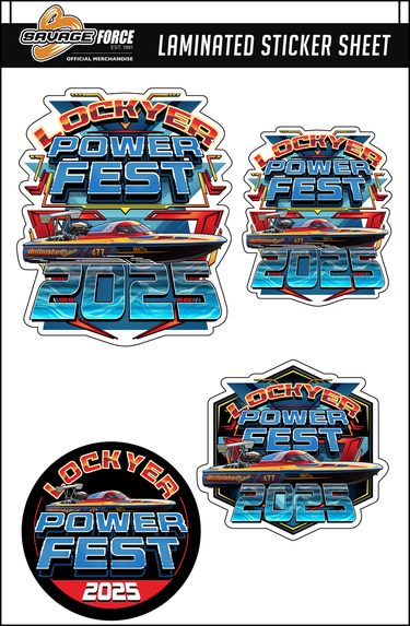 Lockyer Power Fest 2025 Sticker Sheet